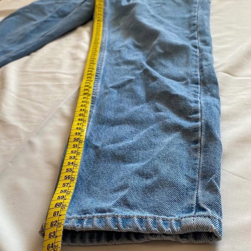 Mom jeans Zara used, Y2K high-waisted blue pants, size S
