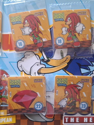 Koukouroukou Sonic sticker set with album, new, 31 sealed