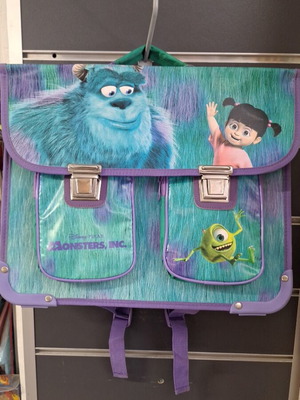 Τσάντα πλάτης Nicki τιρκουάζ με θέμα Monsters Disney και δύο θήκες