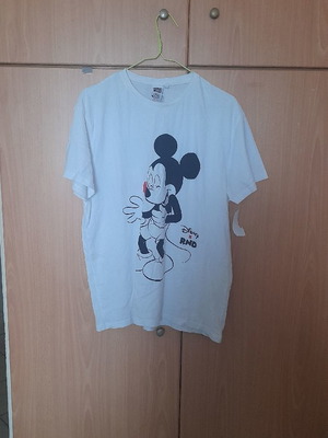 Disney T-shirt new unisex cotton white size S