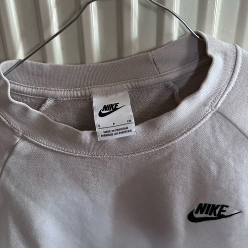 Nike women's sweatshirt used, size S, white and beige