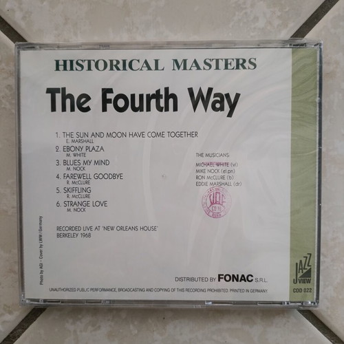 The Fourth Way Historical Masters Jazz View CD new