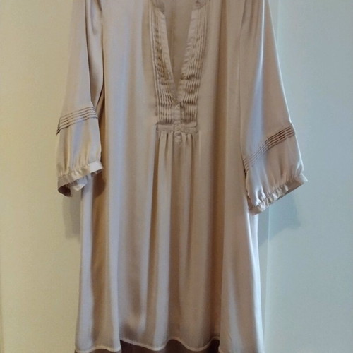 Satin dress new pale pink m-l