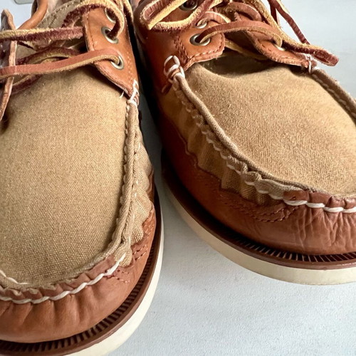 Polo Ralph Lauren Boat Shoes brown and yellow, like new, men EU43.5