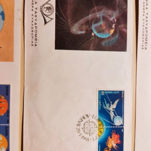 Europa first day covers 1990-1991-1995 used, set of 3