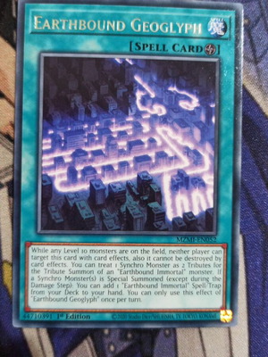 Earthbound Geoglyph Spell Card σαν καινούργιο, Yugioh