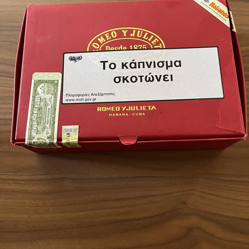 Romeo y Julieta Linea D’Oro Nobles Cuban Cigar Box like new