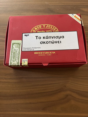 Romeo y Julieta Linea D’Oro Nobles Cuban Cigar Box like new