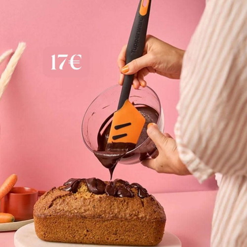 Tupperware baking set new, 2 pieces, airtight 3L bowl and silicone spatula
