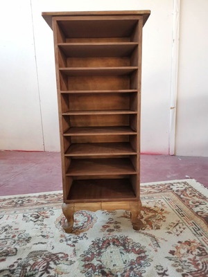 Wooden shoe rack used, open, 1950s vintage