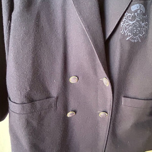 Winter jacket size 50 like new, dark blue, made of virgin wool