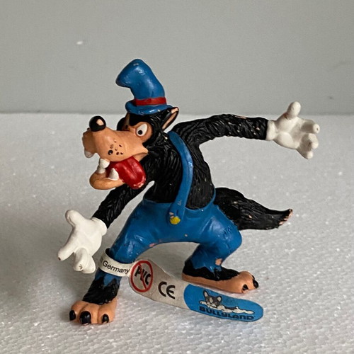 Bullyland Big Bad Wolf PVC Figure Disney Three Little Pigs used