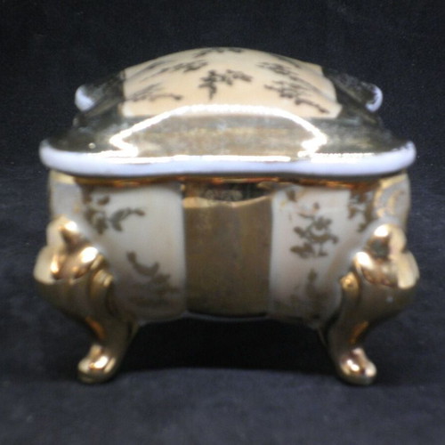 Antique porcelain footed fondue dish from Japan used