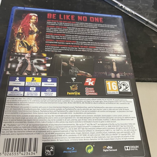 WWE 2K18 PS4 fighting game