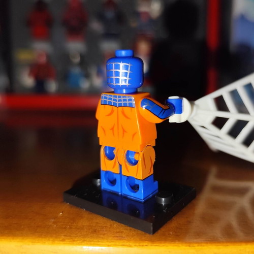 Flipside Spider-Man figure like new with base and web accessory