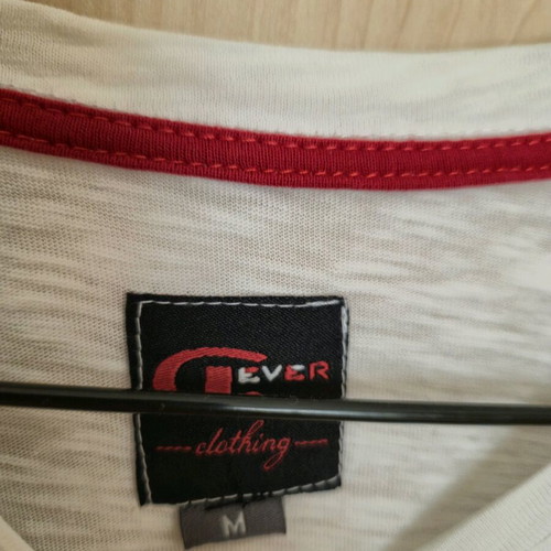Clever men's white t-shirt like new, size M