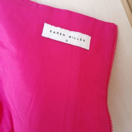 Karen Millen strapless bustier top new, fuchsia, size L
