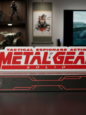 Metal Gear Solid Logo 3D printed display new, decorative