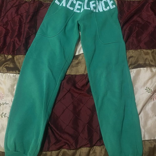 Sportswear pants like new, size 152 cm, green, boys