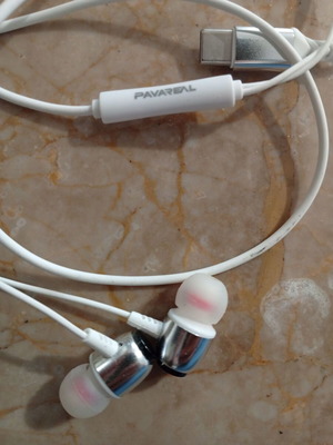 Wired headphones used