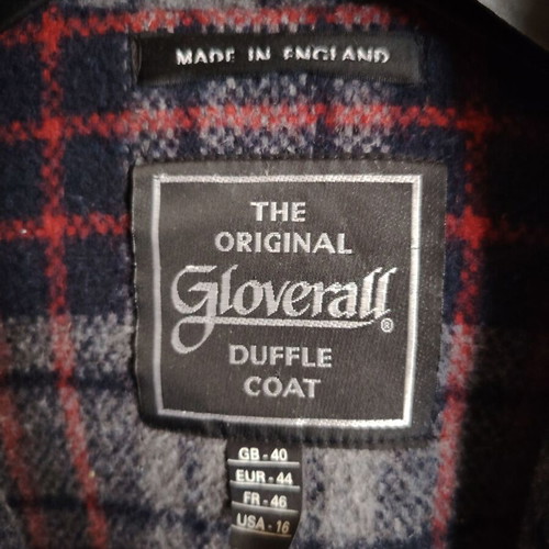Gloverall women's wool coat with hood, new, blue, size XXL