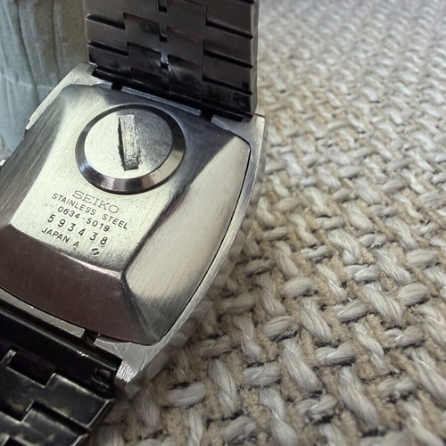 Seiko Quartz LC Chronograph 1976 vintage wristwatch used