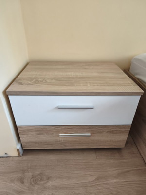 Nightstand like new, white and Sonoma oak