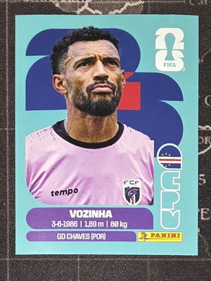 Panini Fifa World Cup 2026 Vozinha sticker new
