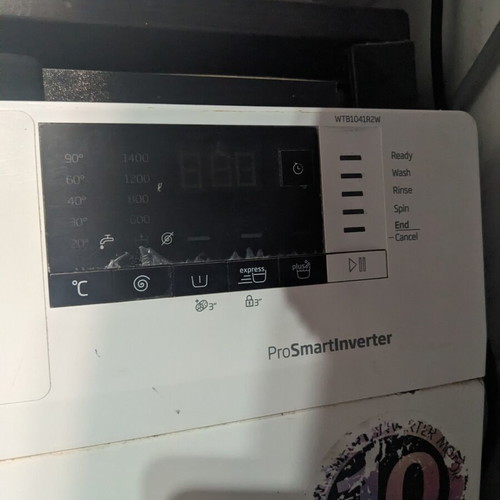 Beko Washing Machine 10kg WTB1041R2W used for spare parts, inverter motor