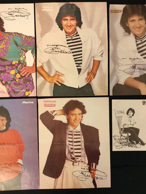 Paschalis autograph collection used, posters and cards