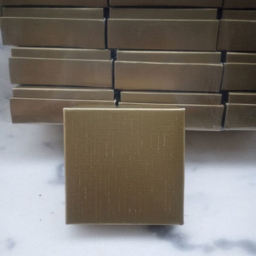 Bronze Jewelry Boxes Set of 50, 6×6 cm, new
