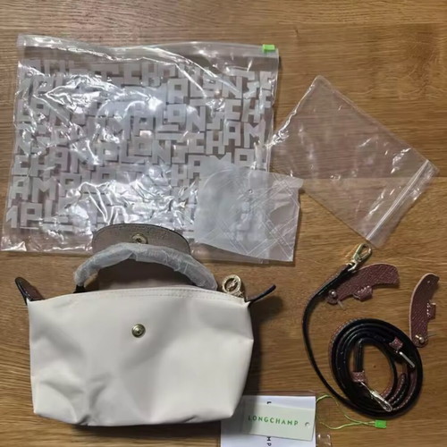 Longchamp bag mini size beige new