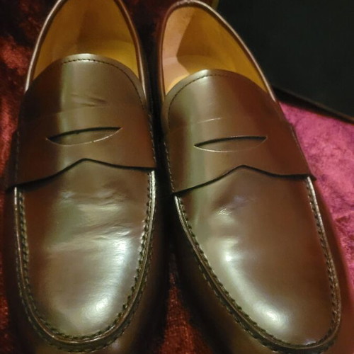 Sebago Penny Leather Shoes Size 43.5 New Brown