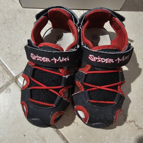 Spiderman Kids Summer Shoes Used Size 25