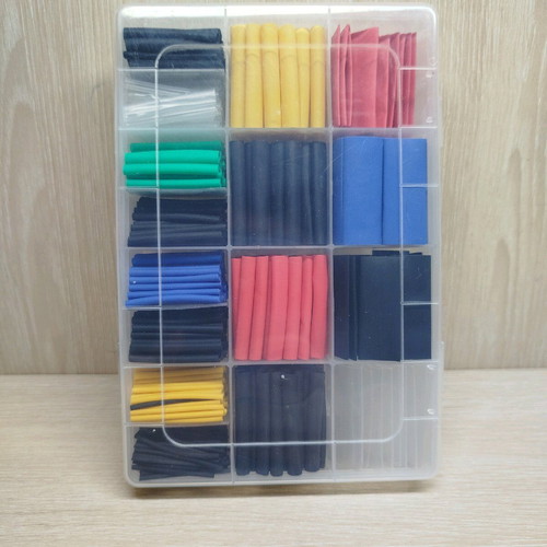 Heat shrink tubing new, set of 580 pieces with box