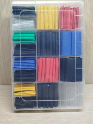 Heat shrink tubing new, set of 580 pieces with box