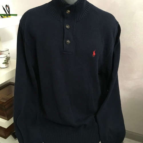 Ralph Lauren knitted button-up sweater size L men's