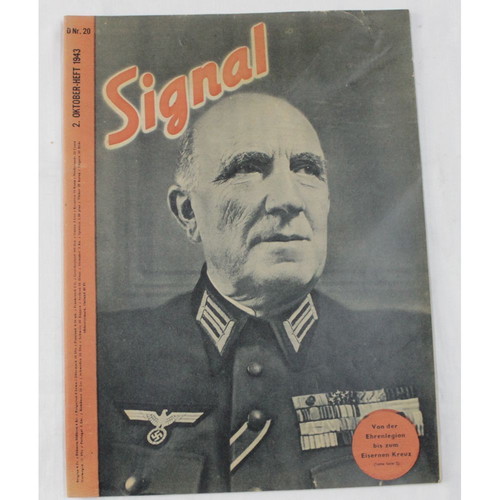 German Army magazine Signal N.20 used 1943