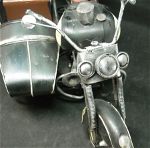 Διακοσμητική vintage μηχανή τύπου "Harley Davidson" με καλάθι μηχανής.