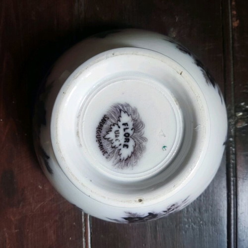 Small Flore U&C Sarreguemines breakfast bowl like new