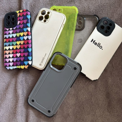 iPhone 12 Pro cases and screen protectors like new
