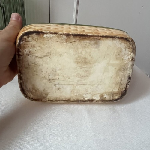 Vintage ceramic oven baking dishes set with rooster motif