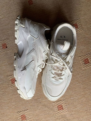 Armani Exchange men's sneakers like new, size 41, white