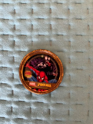 Tapas used Spider-Man collectible toy tag