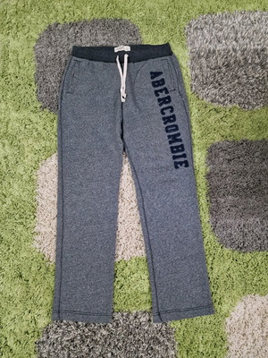 Abercrombie & Fitch men's cotton joggers size L like new, grey blue