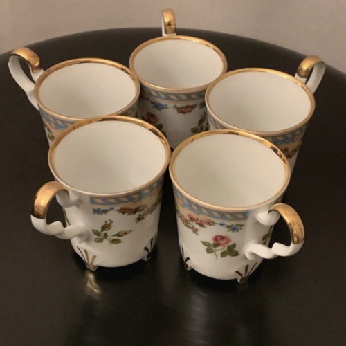 Vintage demitasse espresso-type cups BAREUTHER new, set of 5
