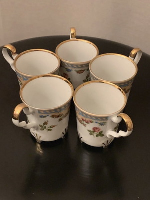 Vintage demitasse espresso-type cups BAREUTHER new, set of 5