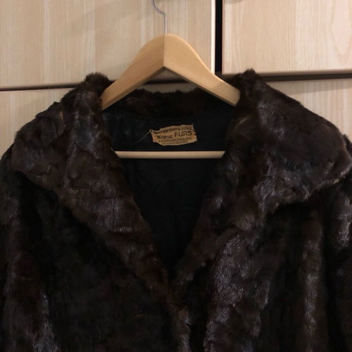 Coat of natural astrakhan fur like new, brand ΧΑΡΗΣ Furs