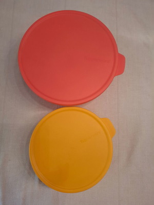 Tupperware Aloha round food containers set of 2, like new