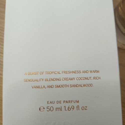 Zara Coconut Tropic Tides Eau de Parfum 50ml like new